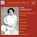 Lehmann:lieder Recordings,Vo.1
