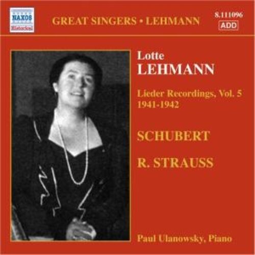 Lehmann: Lieder Recordings Vl. 5