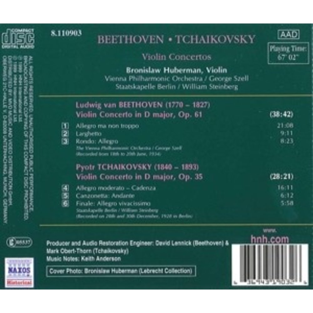 Beethoven/Tchaikovsky:violin C
