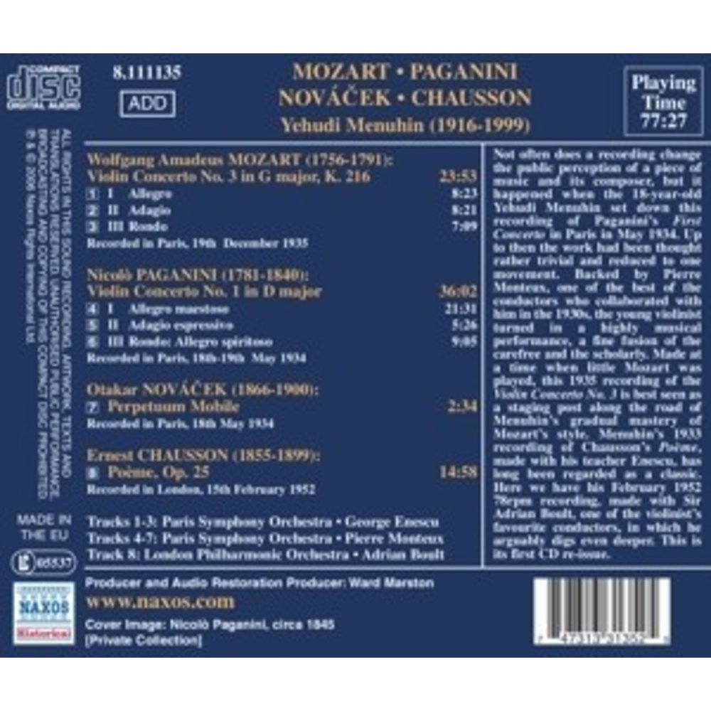 Mozart: Violin Concerto No. 3