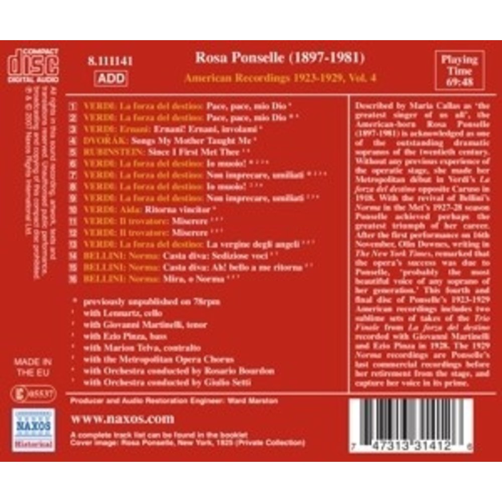Ponselle:american Recordings V. 4