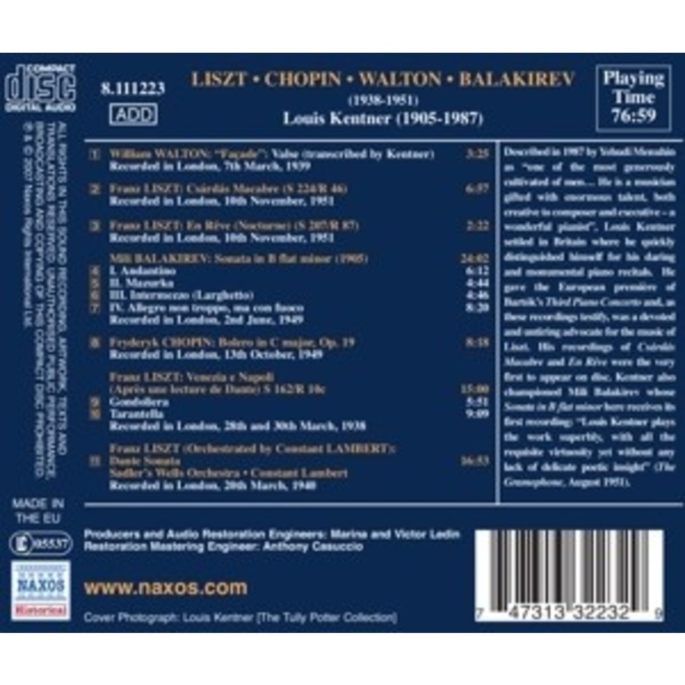 Balakirev: Piano Sonata / Liszt