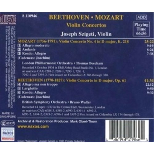Mozart.beethoven:violin Concer