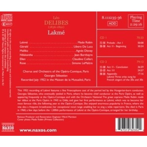 Delibes: Lakme (Robin, Disney,