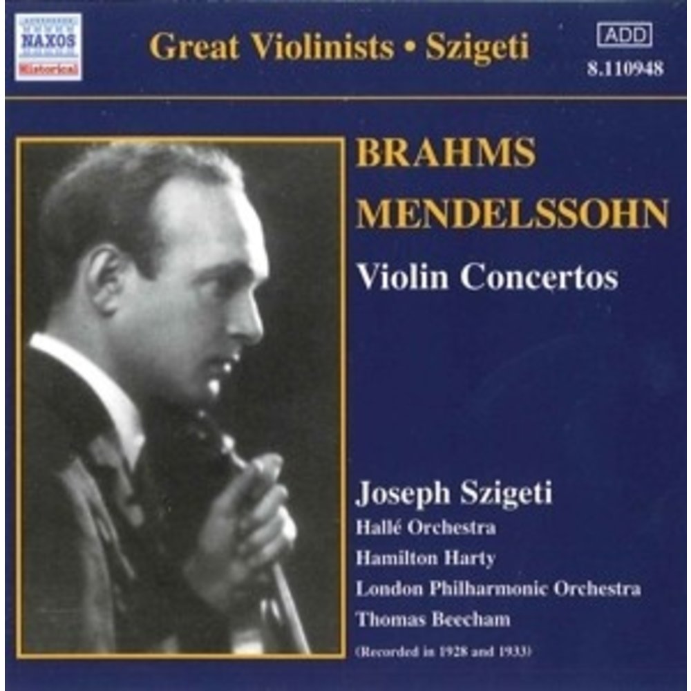 Szigeti:brahms.mendelssohn.vio