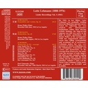 Lehmann: Lieder Recordings,Vol. 3 Lehmann: Lieder Recordings,Vol. 3