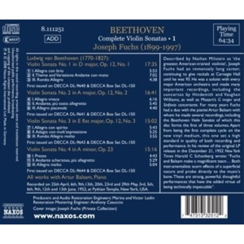 Beethoven: Violin Sonatas 1