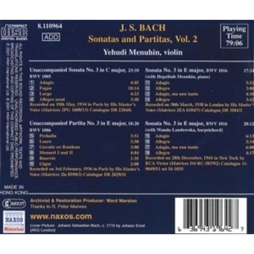 Menuhin:j.s.bach-Sonatas&Parti