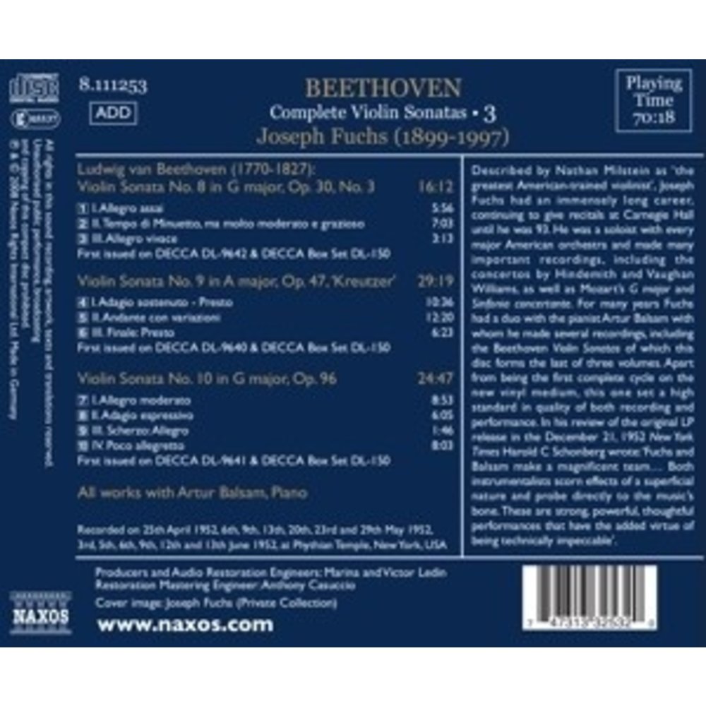 Beethoven: Violin Sonatas 3
