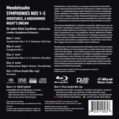 Mendelssohn Symphonies Nos 1-5 Over