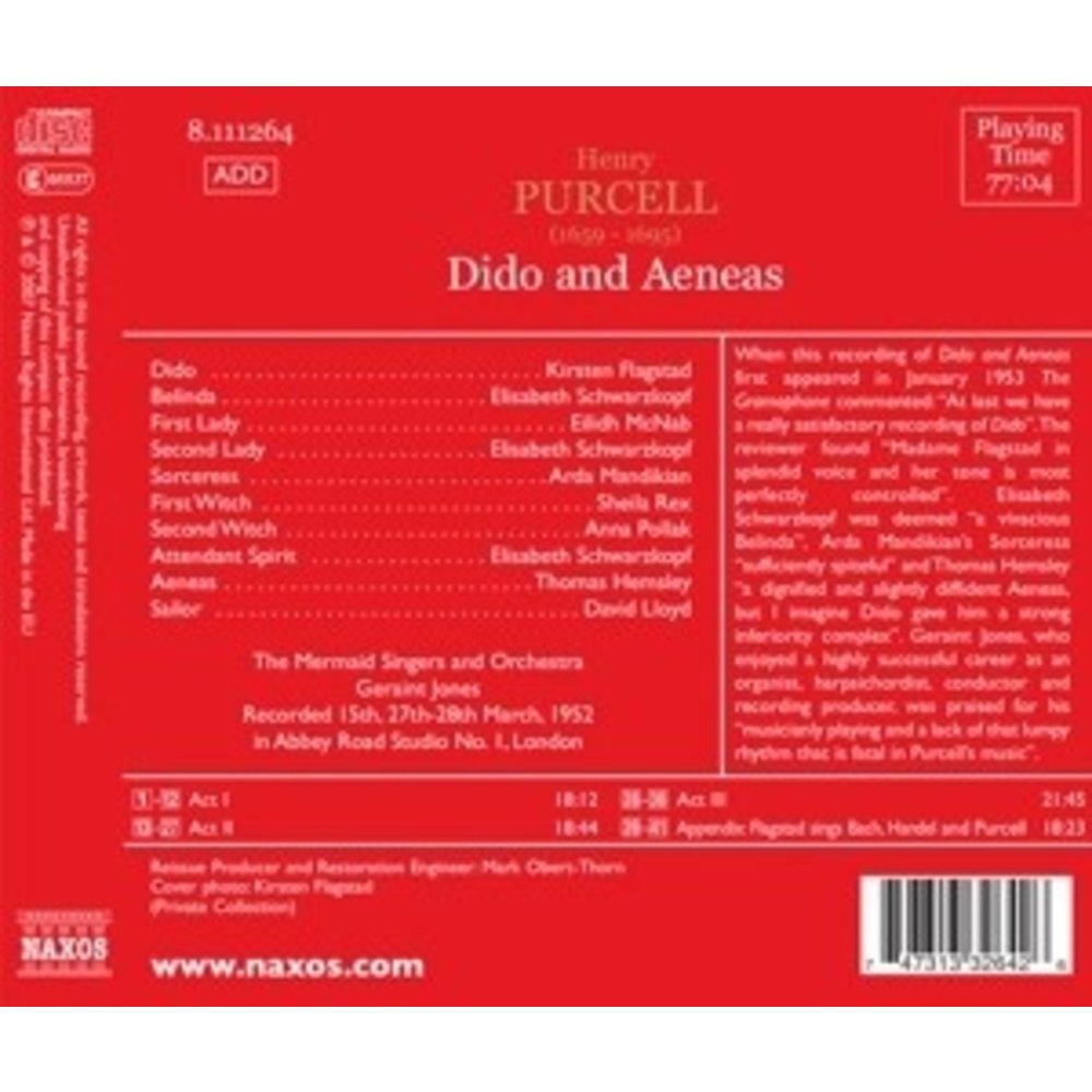 Purcell: Dido And Aeneas