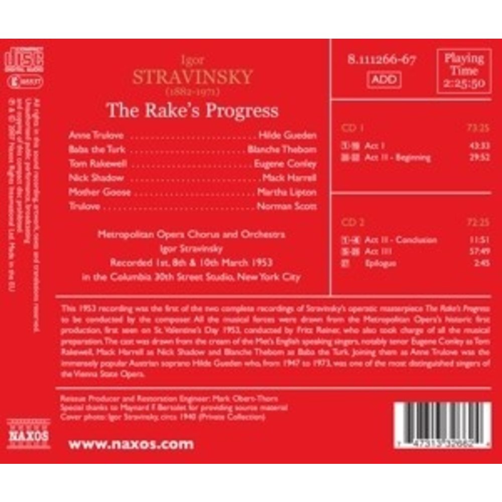 Strawinsky: The Rake's Progress