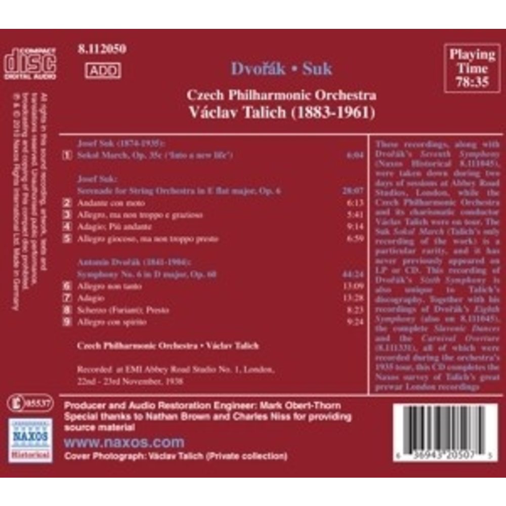 Talich: Dvorak / Suk