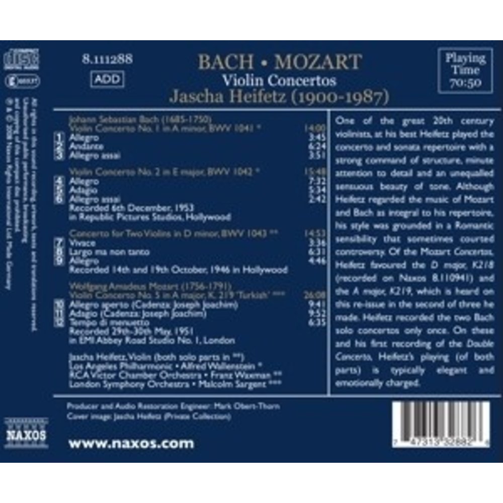 Bach/Mozart: Violin Concertos