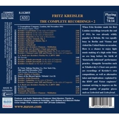 Kreisler: Complete Recordings 2