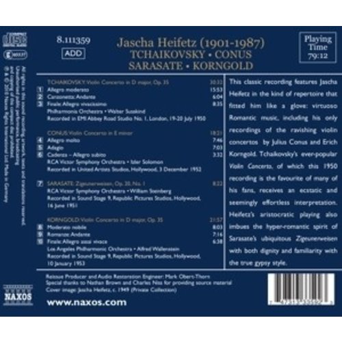 Heifetz: Violin Concertos