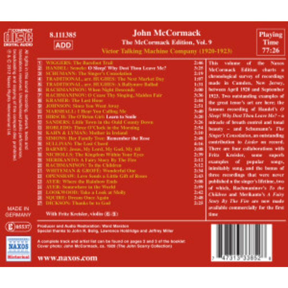 Mccormack: Edition Vol.9