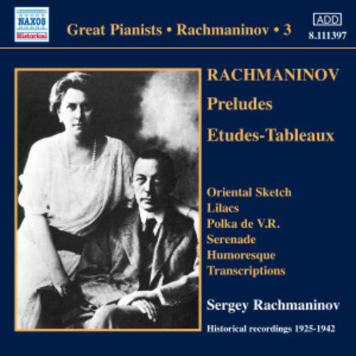 Rachmaninov: Solo Piano Rec.3