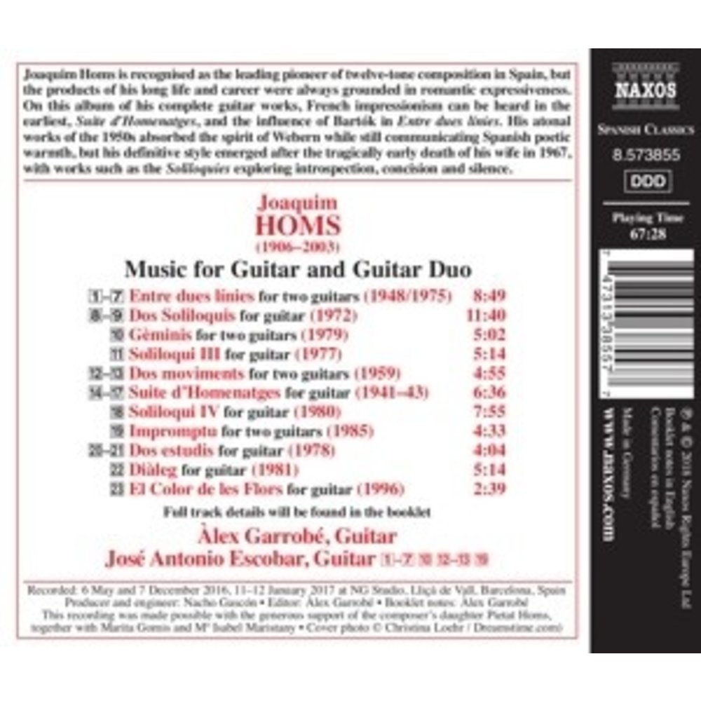 Naxos Music For Guitar And Guitar Duo