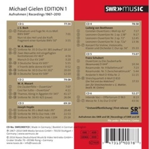 Michael Gielen: Edition Vol.1