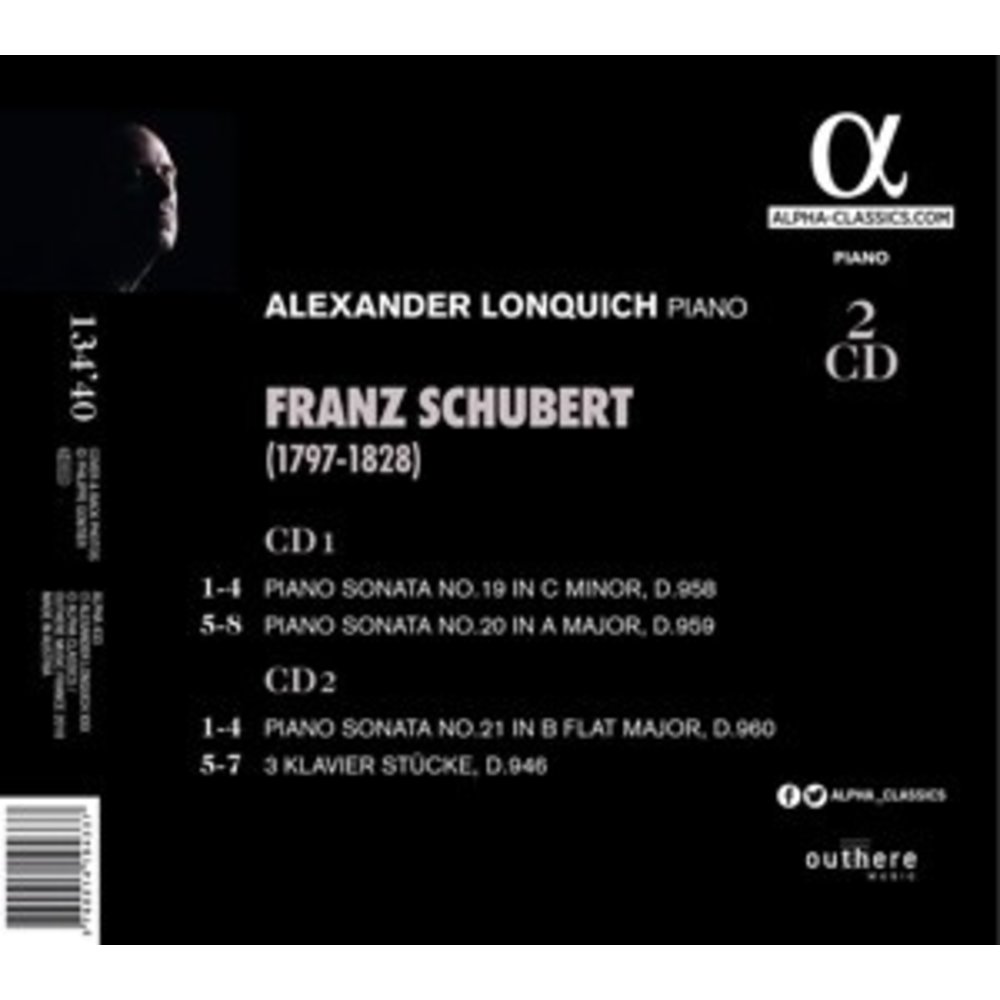 ALPHA 1828 - Piano Sonatas D.958, 959, 96