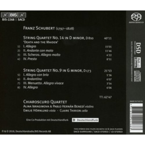 BIS String Quartets 9 & 14 Death And Th