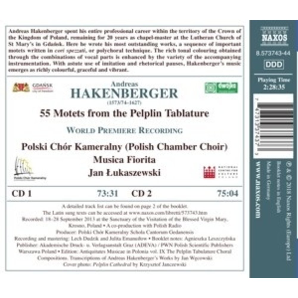 Naxos 55 Motets From The Pelplin Tablatur