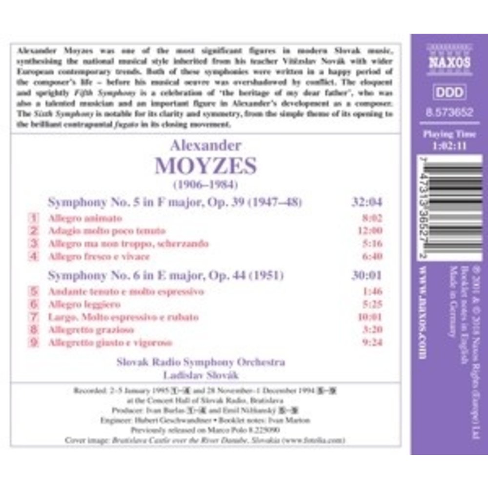 Naxos Symphonies Nos. 5 And 6