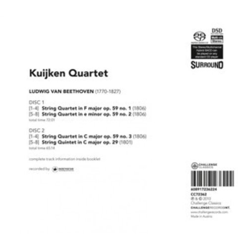 String Quartets Op. 59, String Quintet Op. 29