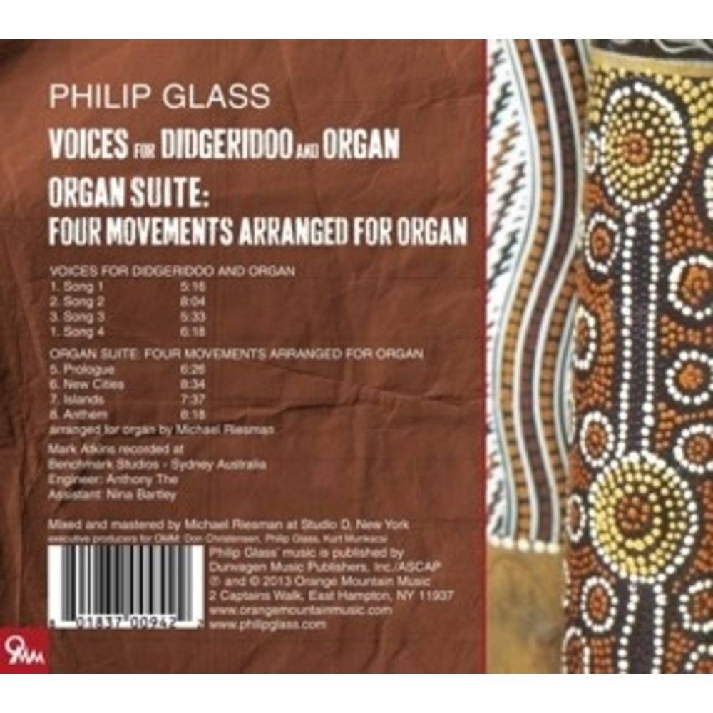 Orange Mountain Music Voices For Didgeridoo & Organ