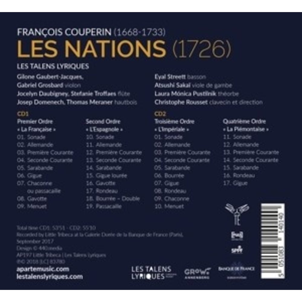 Aparté Couperin Les Nations