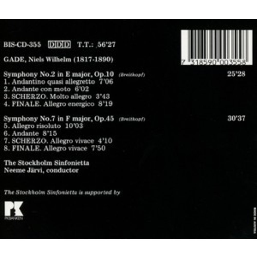 BIS Gade - Symphonies Iii