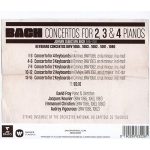 Erato/Warner Classics Concertos For 2, 3 & 4 Pianos