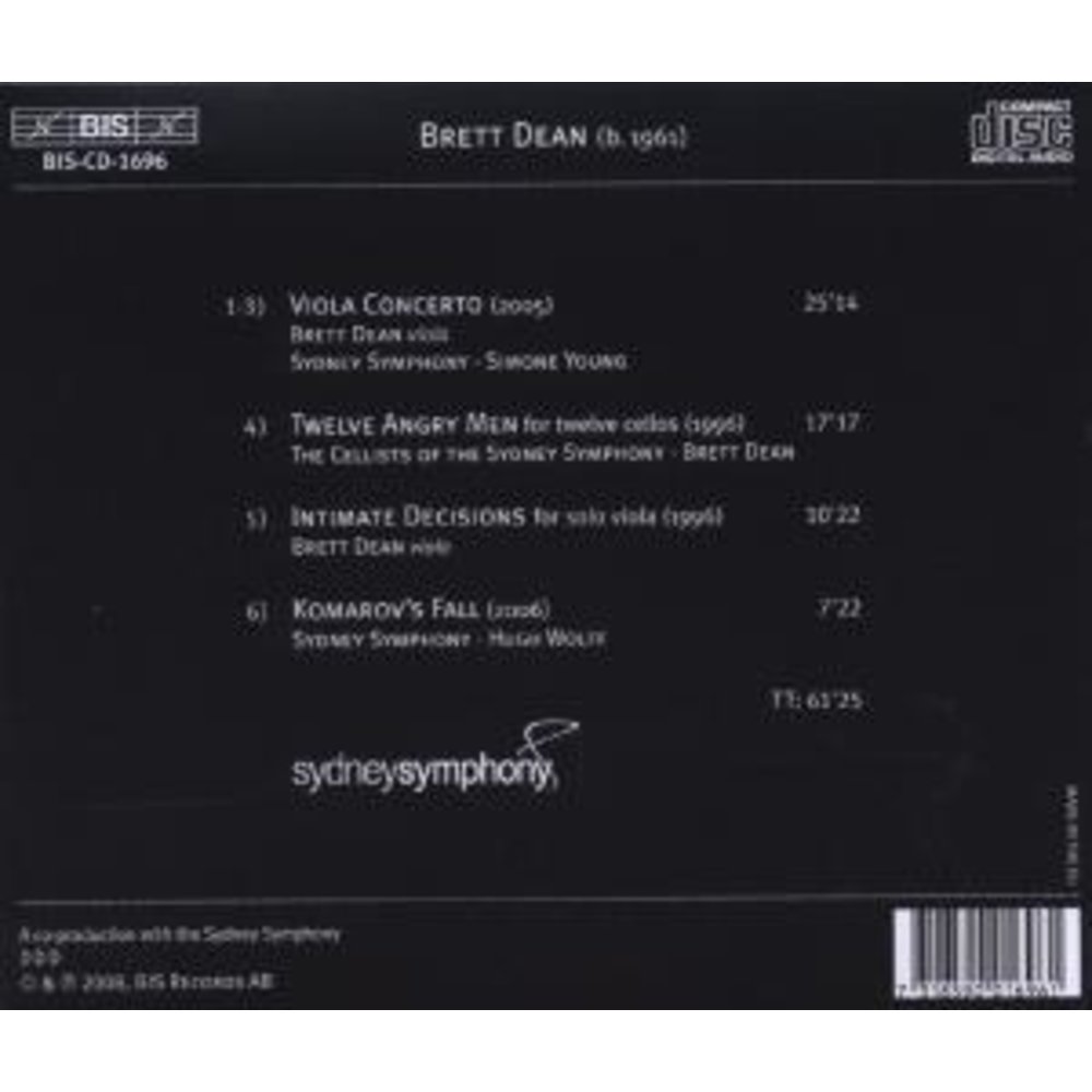 BIS Brett Dean - Orchestra