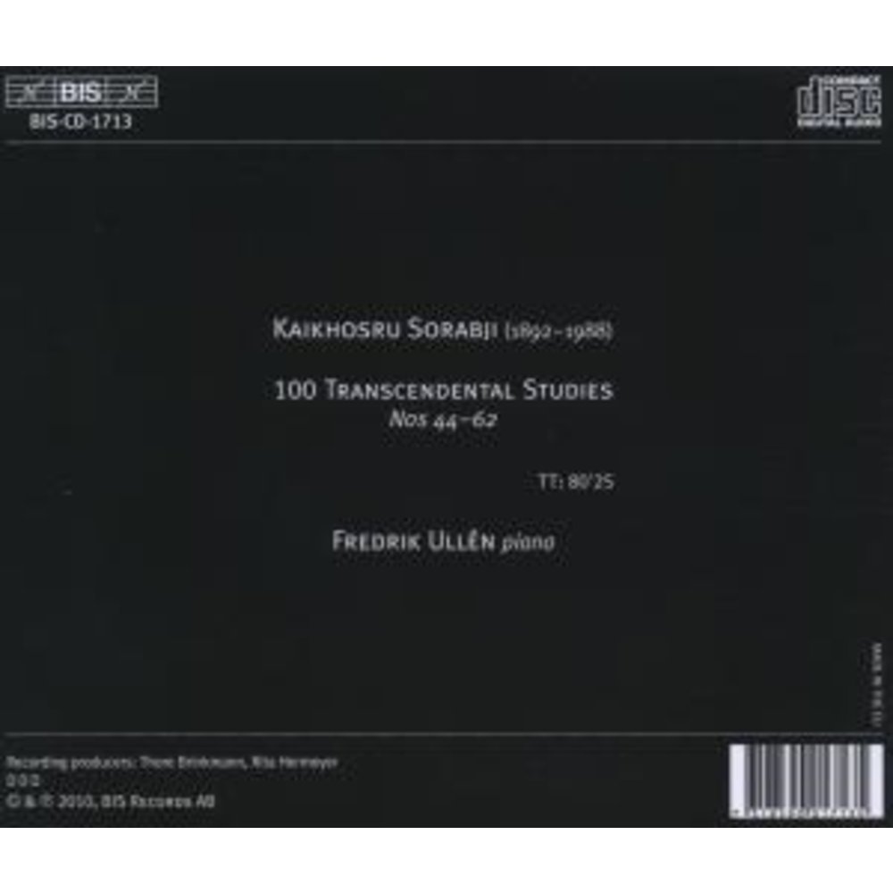 BIS Sorabji - Studies 3