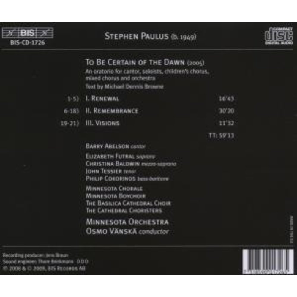 BIS Paulus - To Be Certain