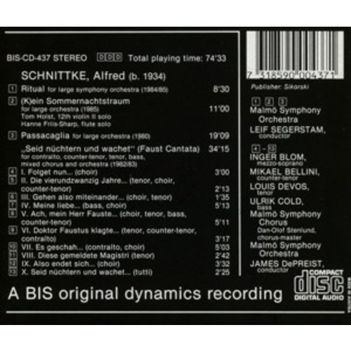 BIS Schnittke - Ritual