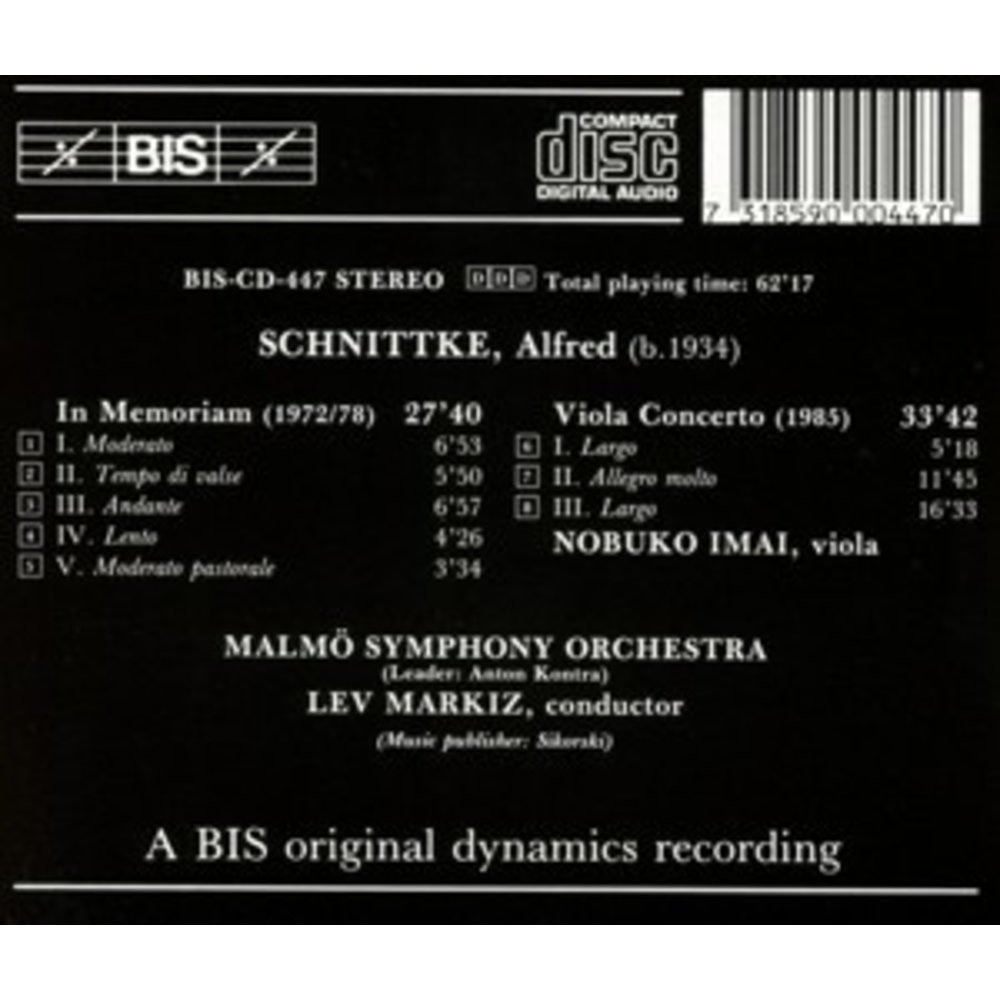 BIS Schnittke - In Memor.