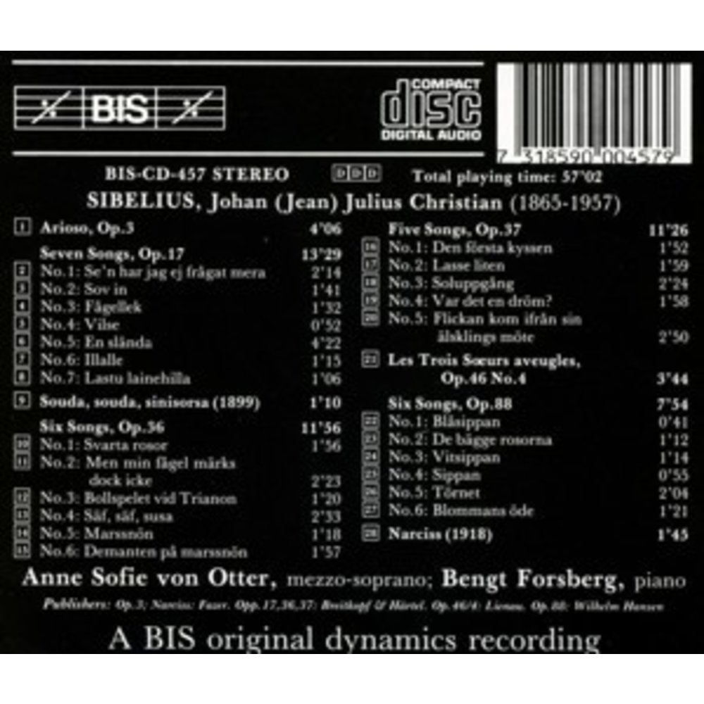 BIS Sibelius - (27) Songs I