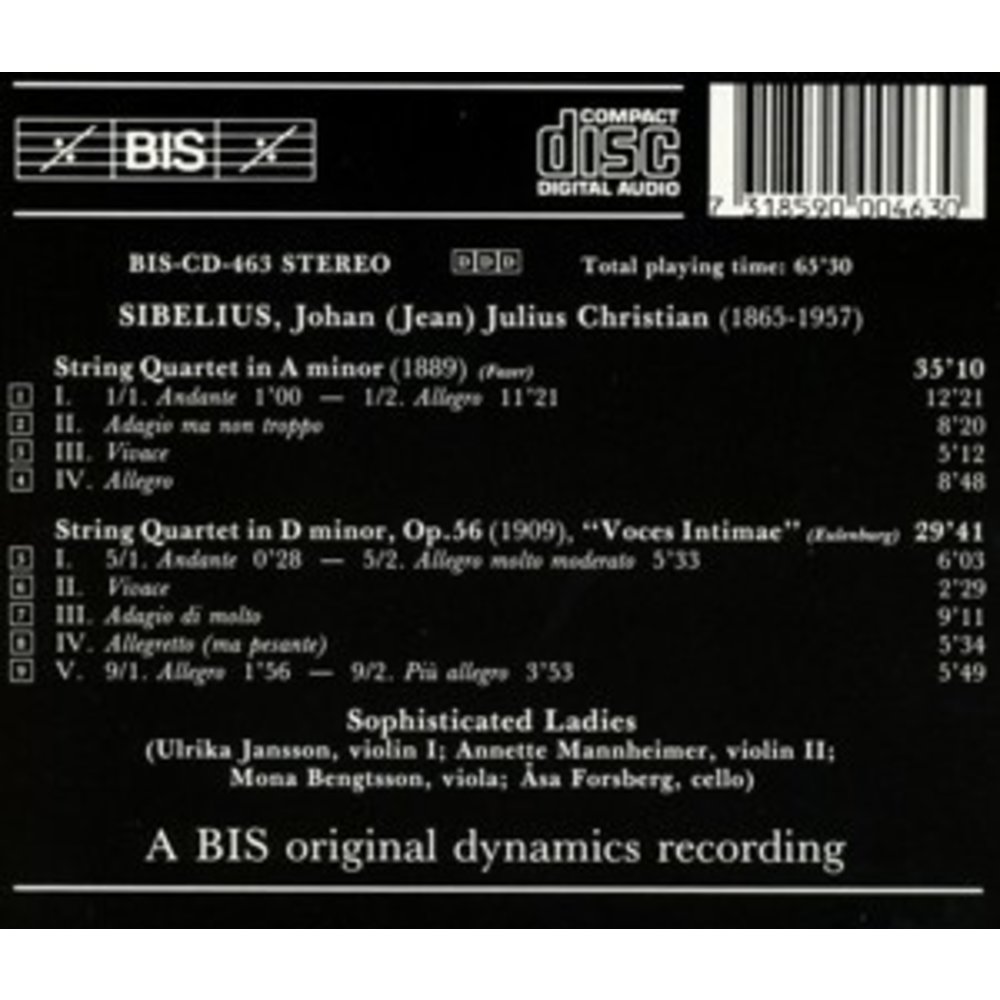 BIS Sibelius - (28) String Qu.