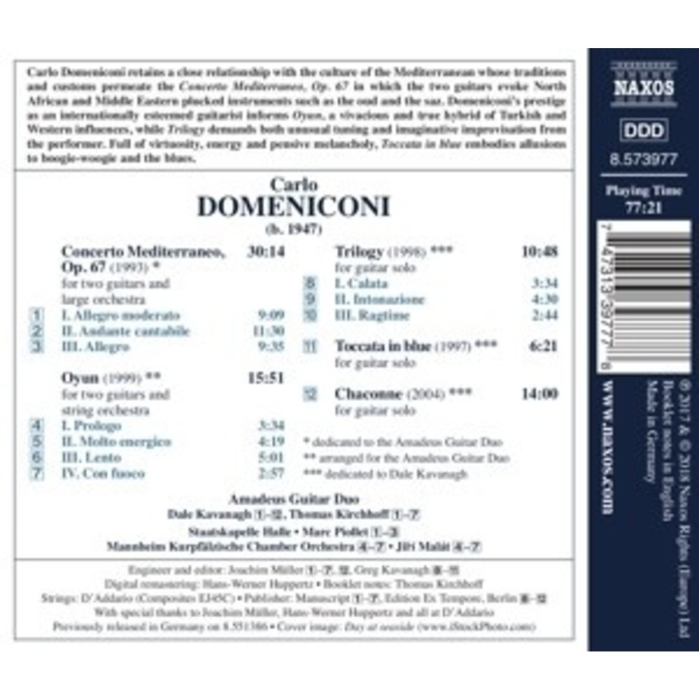 Naxos Concerto Mediterraneo . Chaconne .