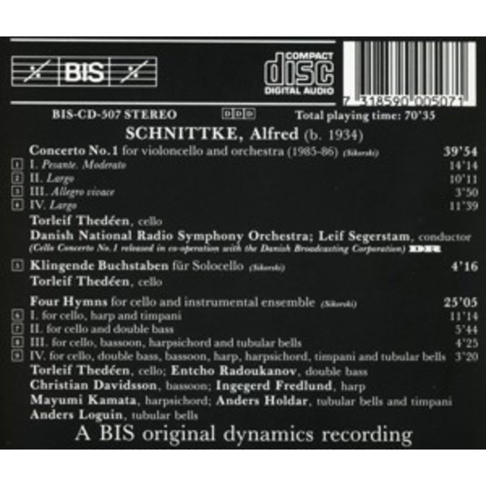 BIS Schnittke - Cello Conc.