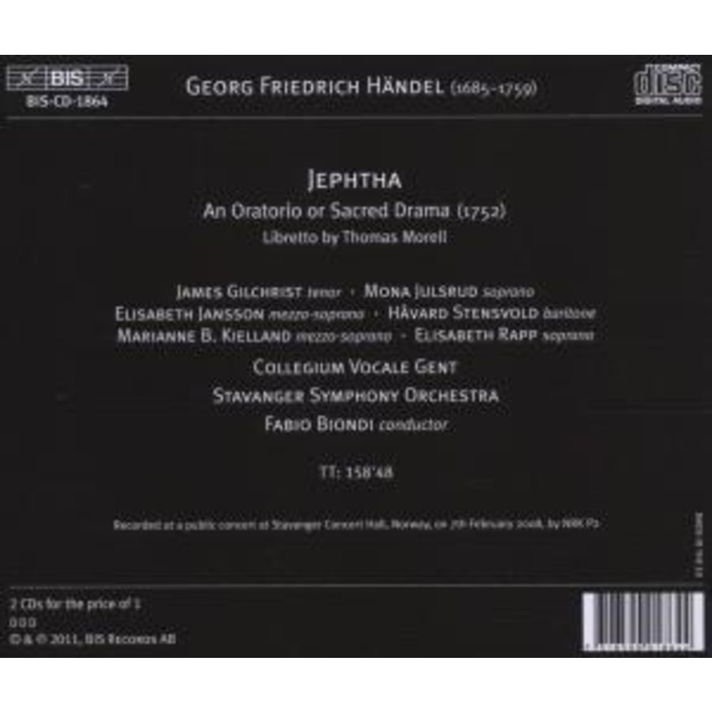 BIS Handel: Jephtha