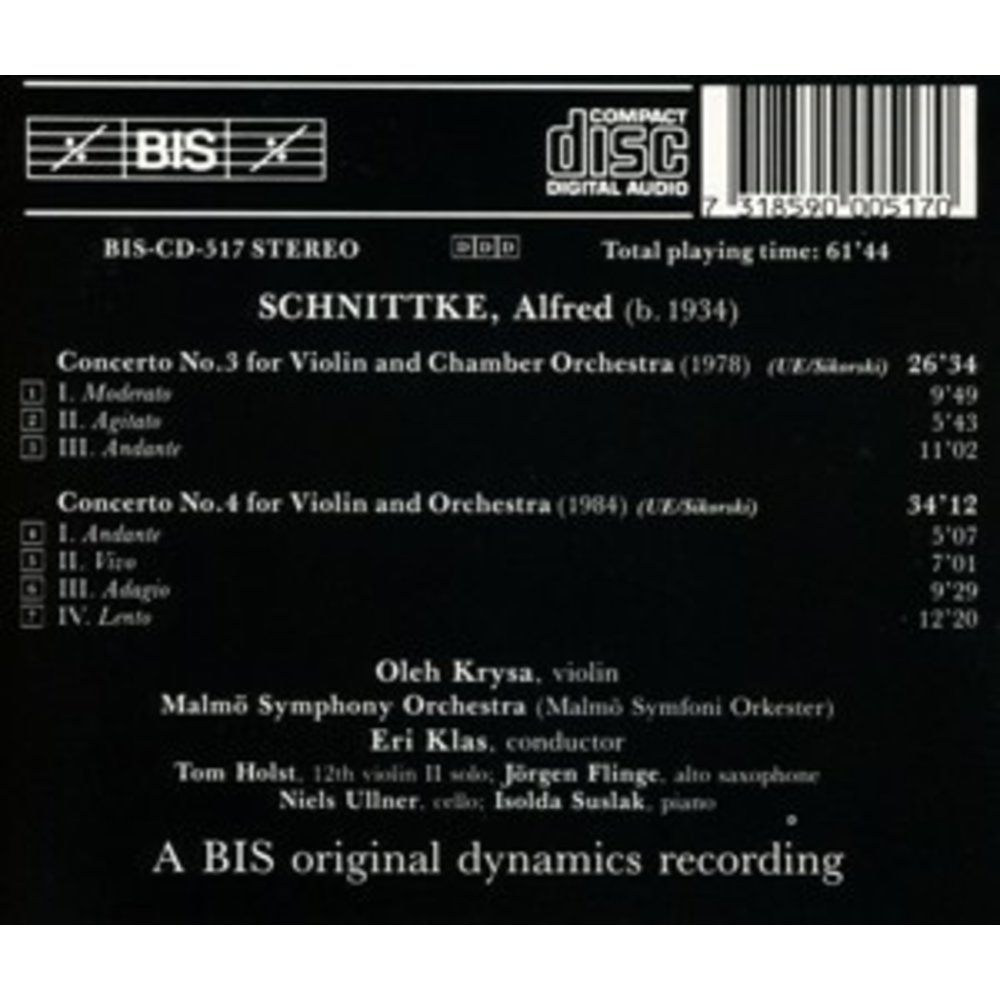 BIS Schnittke - Violin Conc.
