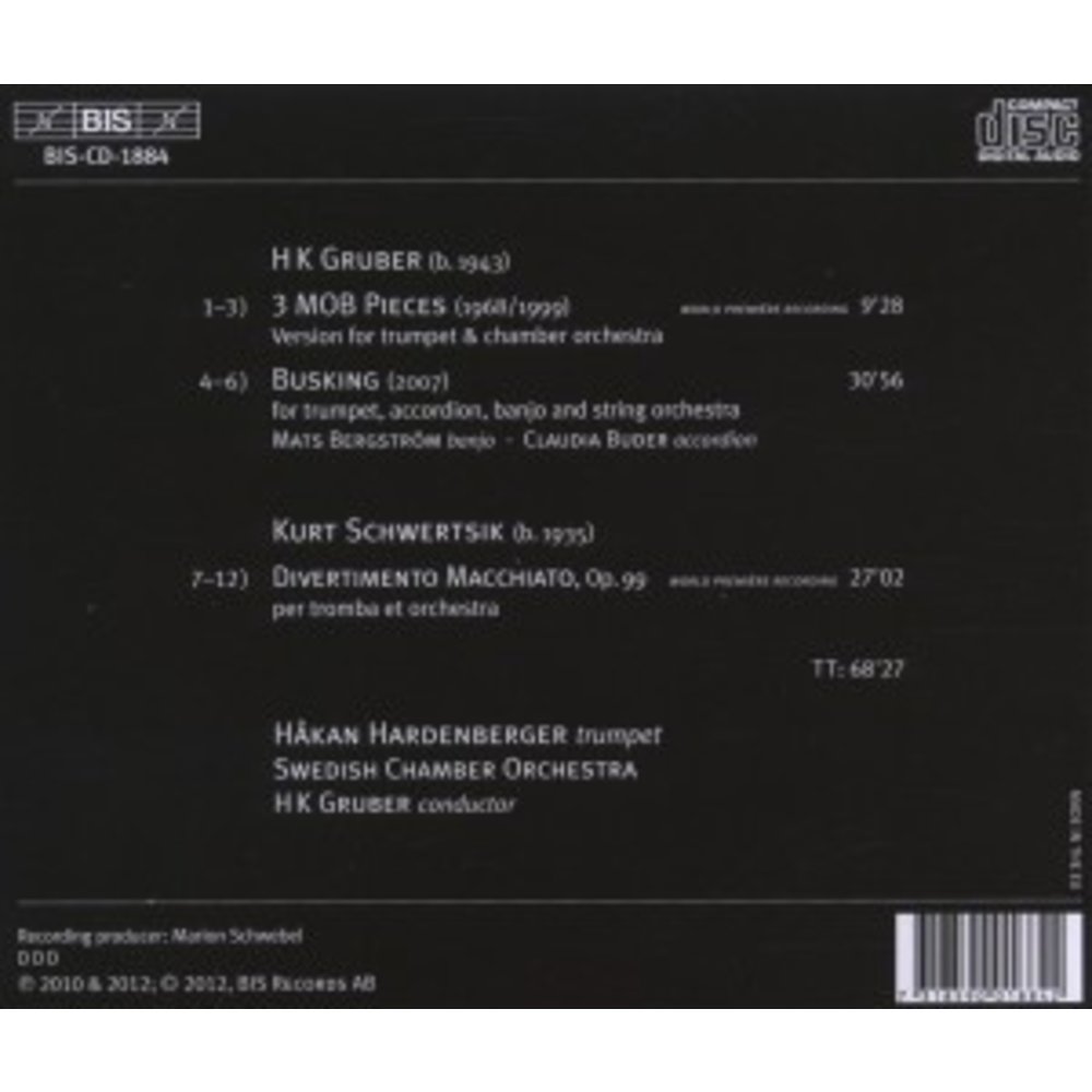BIS Hakan Hardenberger Plays Gruber & Schwertsik