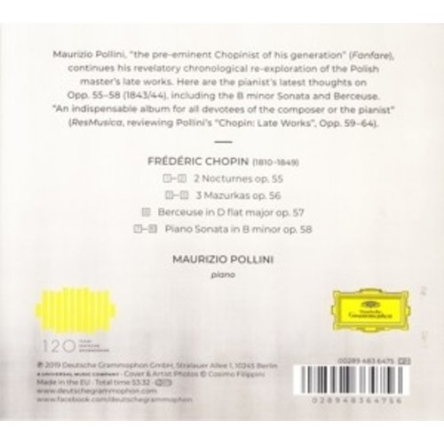 Deutsche Grammophon Chopin: Nocturnes, Mazurkas, Berceuse, Sonata, Opp