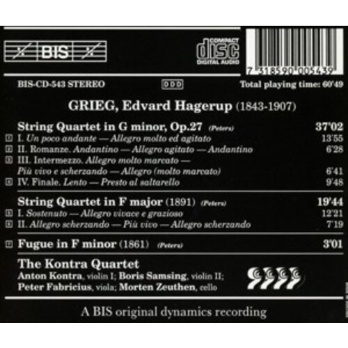 BIS Grieg - String Qu.