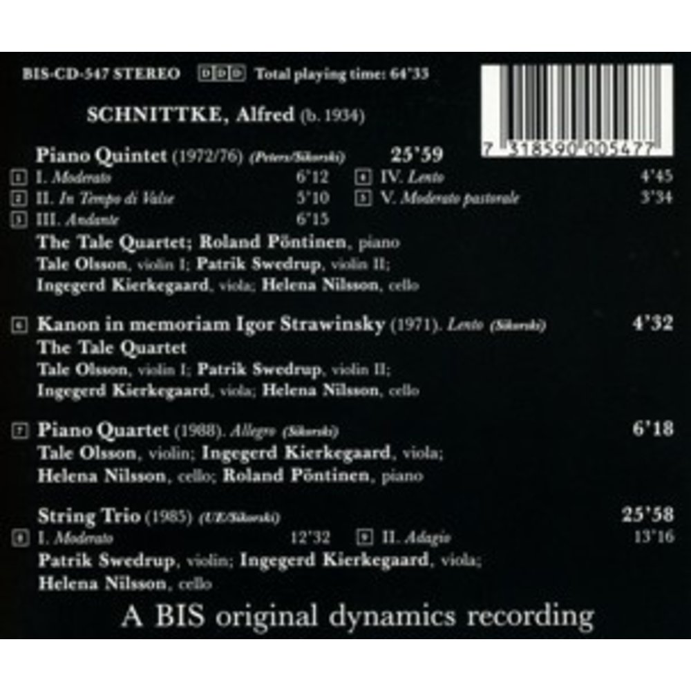 BIS Schnittke - Piano-Qu.