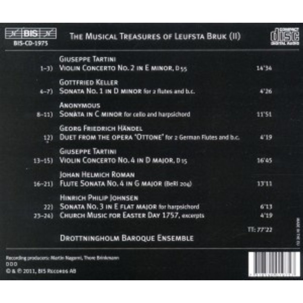 BIS The Musical Treasures Of Leufsta Bruk Ii