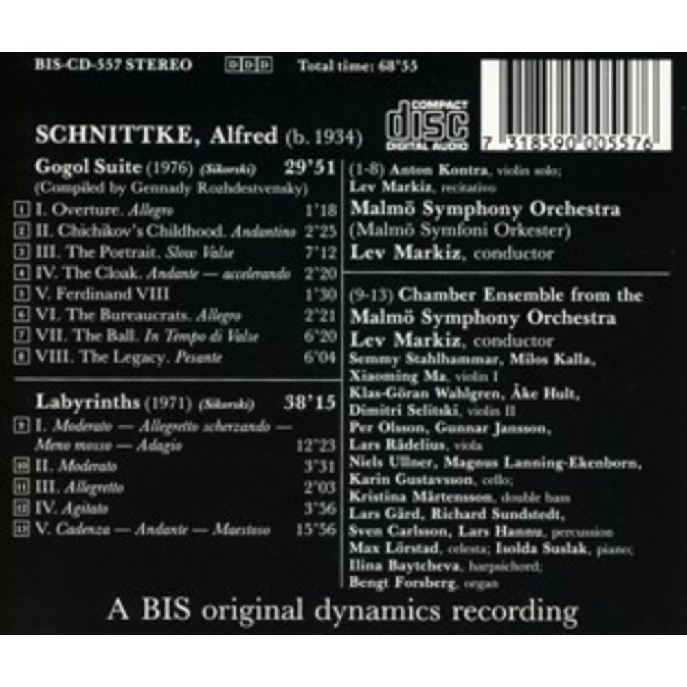 BIS Schnittke - Gogol Suite